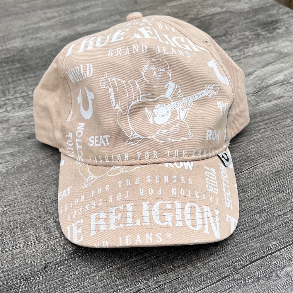 True Religion tan Graphic Hat
